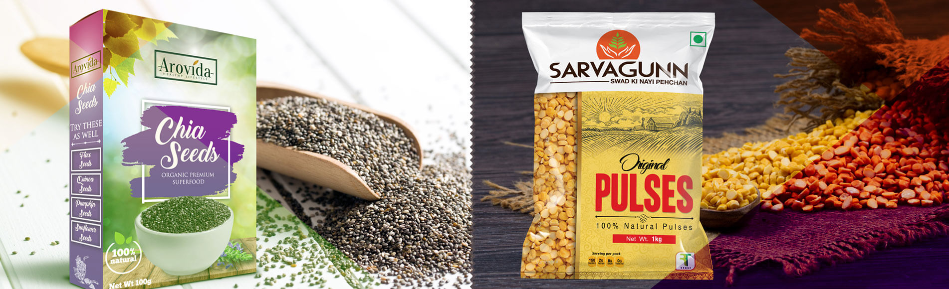 Dal / Pulses Packaging Design Agency Pulses Box Packaging Design