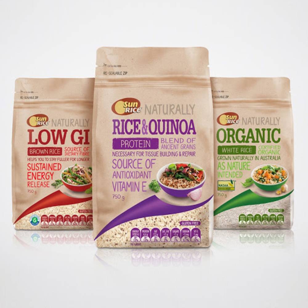 rice pouch packaging design 