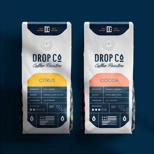 coffee packet design 