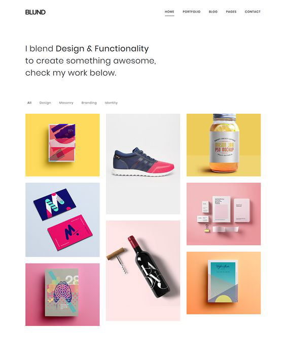 creative portfolio website design 
