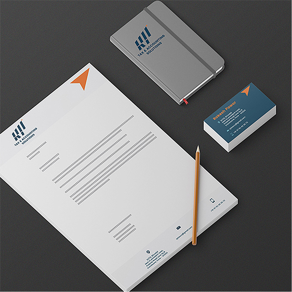 creative finance stationery design 