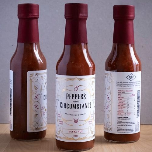 hot sauce label design 