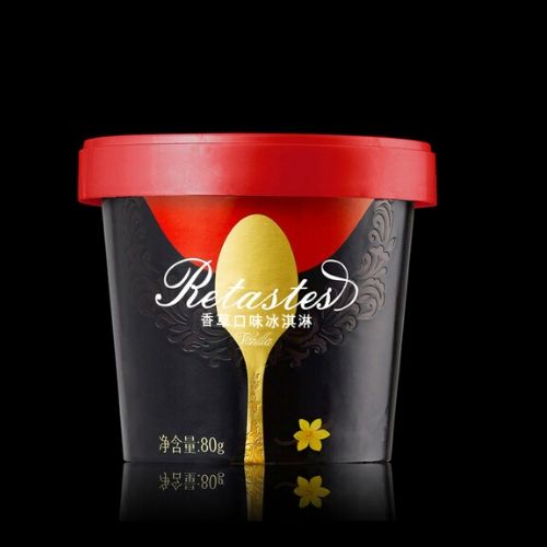 ice cream jar label design 