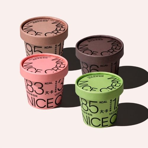 ice cream jar label design