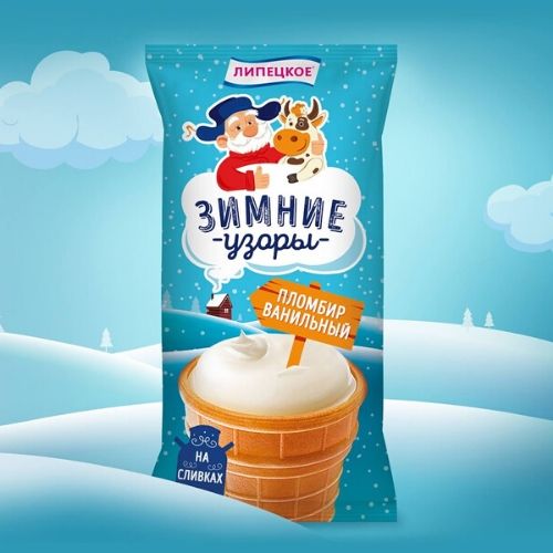 ice cream pouch packaging design 