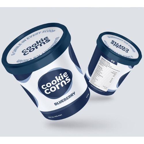 ice cream tub packaging design 