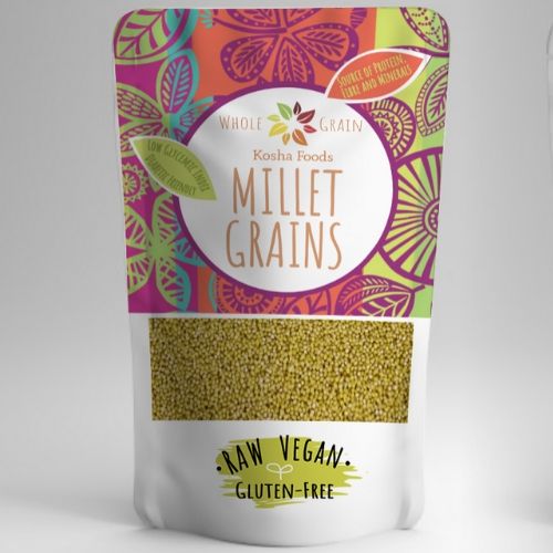 millets pouch packaging design 