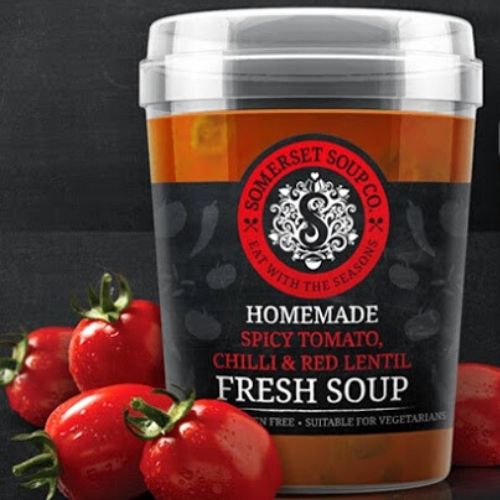 soup jar label design 