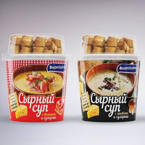soup jar label design 