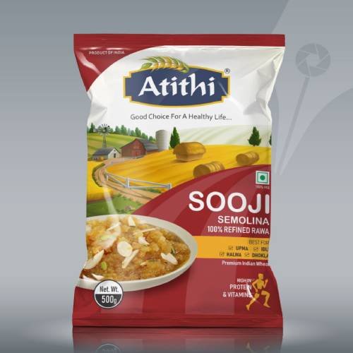 sooji pouch packaging design 