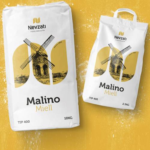 wheat flour packaging design 