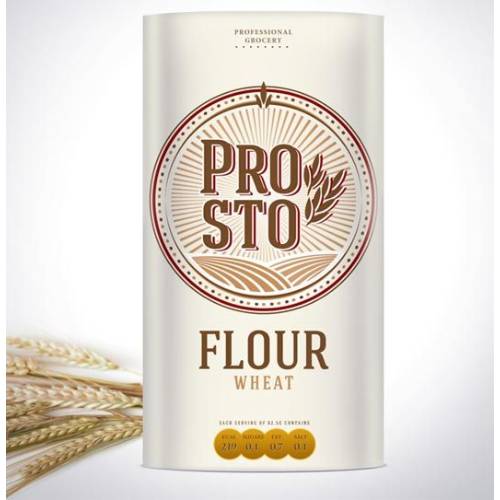 wheat flour packaging design 