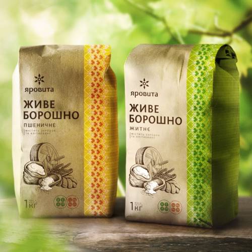 wheat flour packaging design 