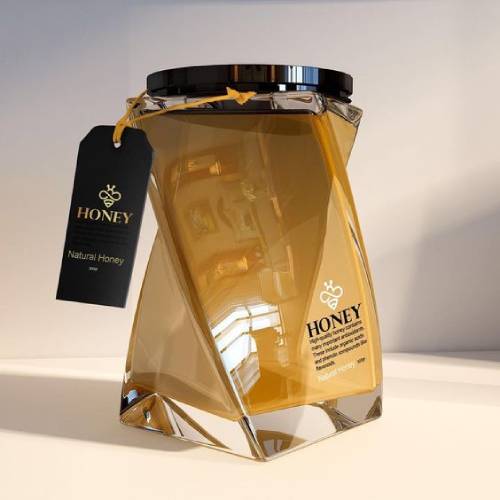 attractive honey jar design