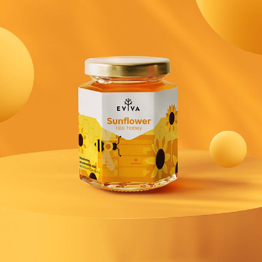 honey jar shape design