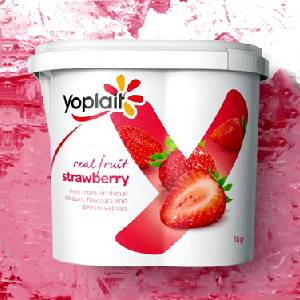 yogurt cup label design