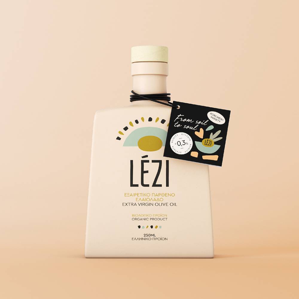 Olive oil label design