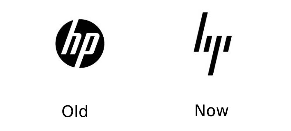 Hewlett Packard log redesign