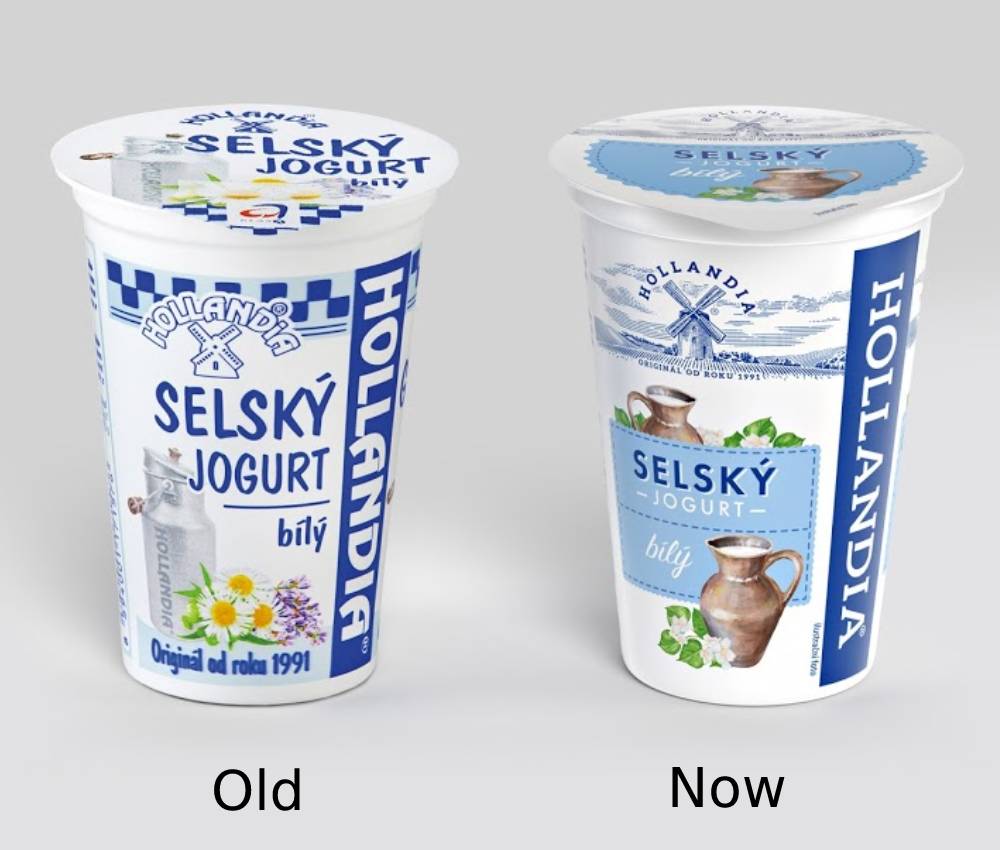 dairy product packaging redesign