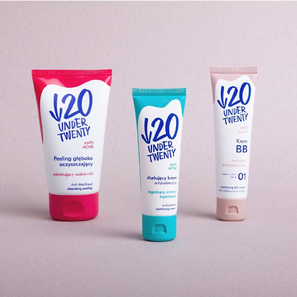 creative cosmetic typography packaging design