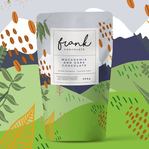 abstract pouch packaging