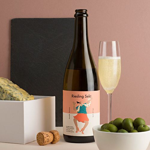 illustration wine label design