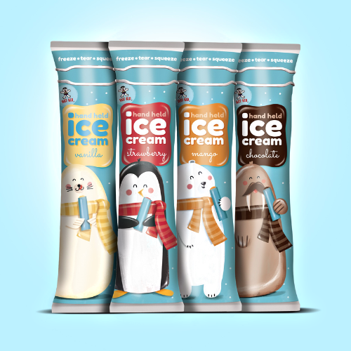 Ice cream packaging design: beauty and taste in a box