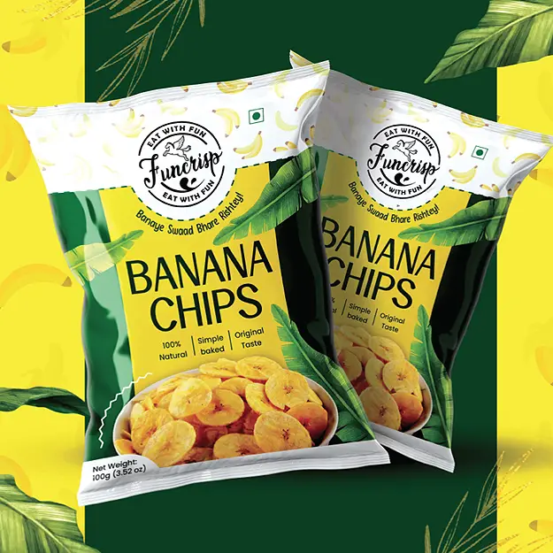 banana chips pouch design