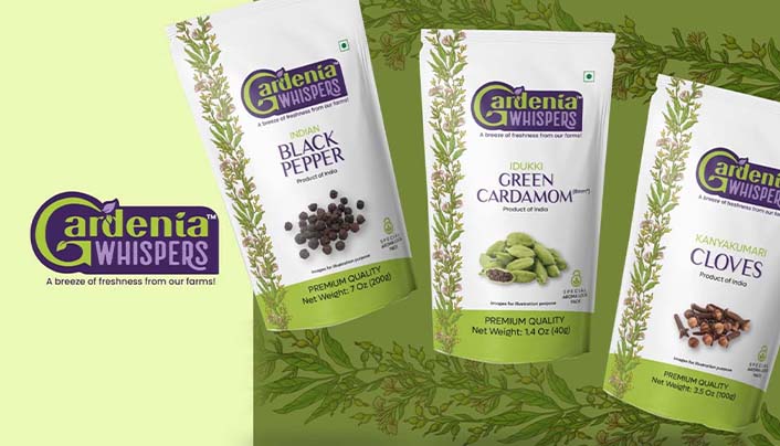 gardenia spice packaging design