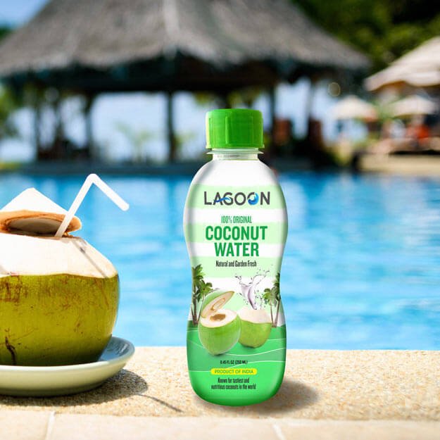 lagoon coconut water bottle design
