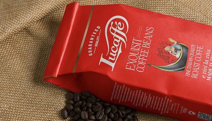 lucaffe italian cooffee packaging