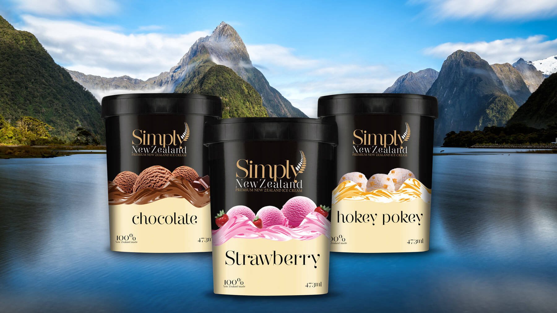 Simply NZ icecream packaging case study