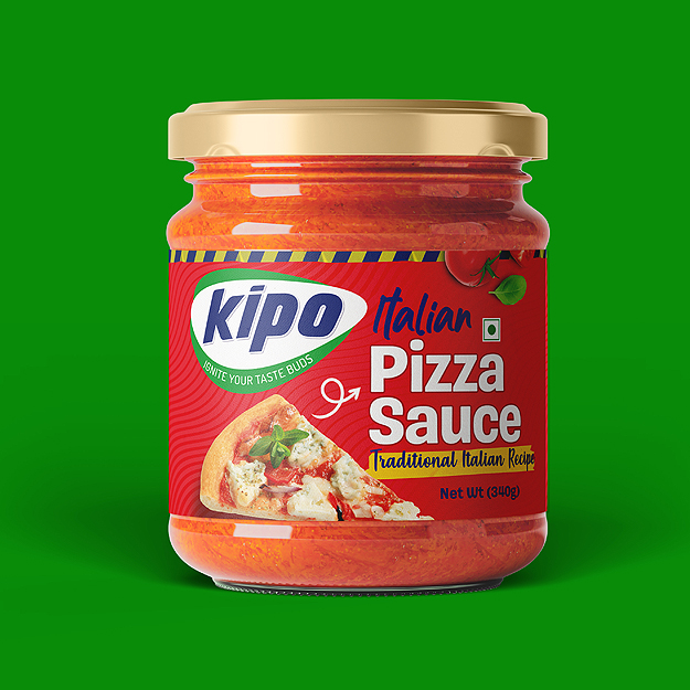 Pizza Sauce bottle label design
