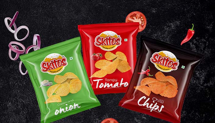 Skitos Chips Packaging Design