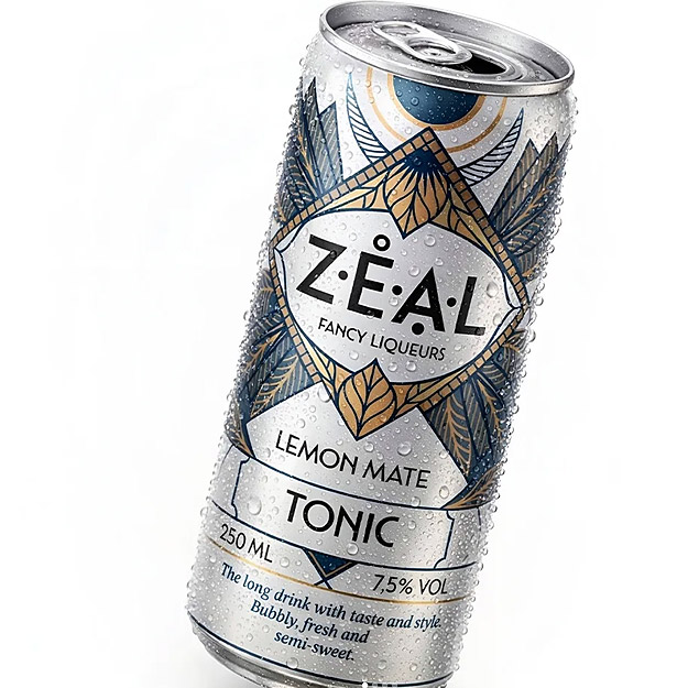 tonic can label design