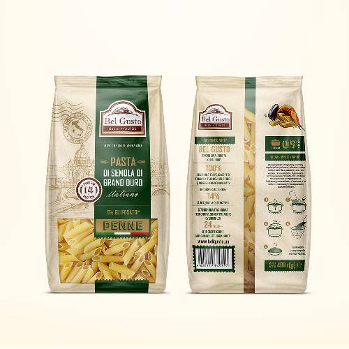 pasta pouch packaging design