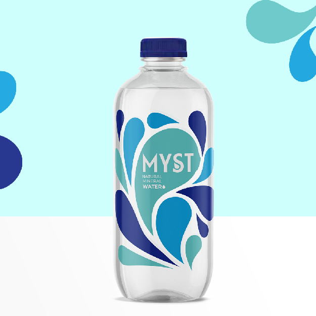 water bottle label design