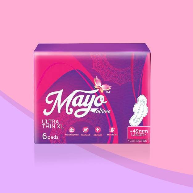 Mayo sanitary pad packaging design