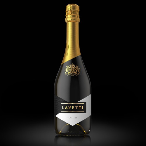 die cut wine label design