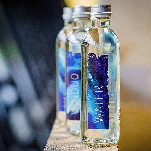 Creative water bottle label design