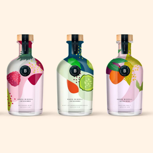 creative bottle label design