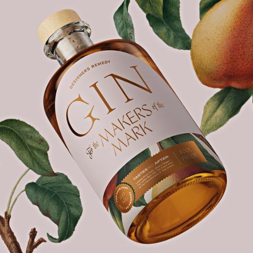 luxury bottle label design