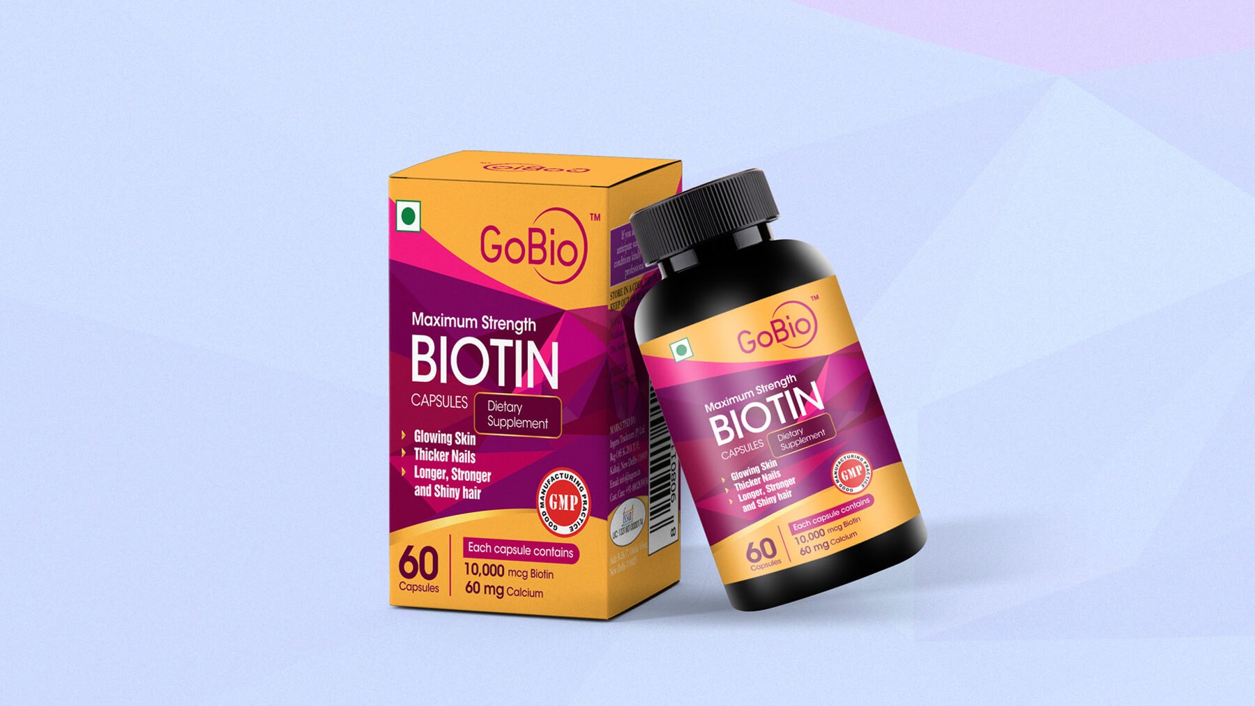 biotin capsules packaging