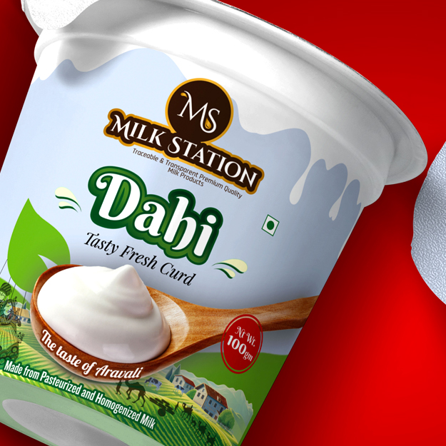 dahi pack design