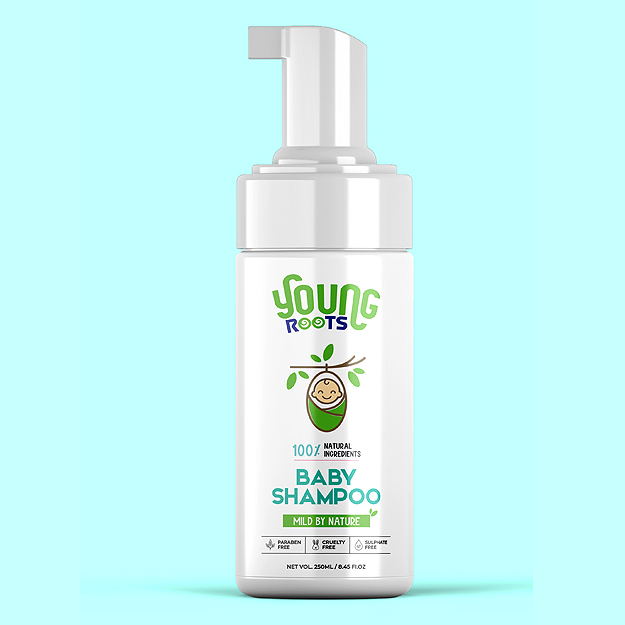 baby shampoo bottle packaging design
