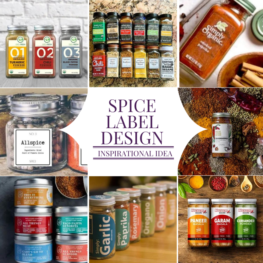 Spice Label Design Ideas