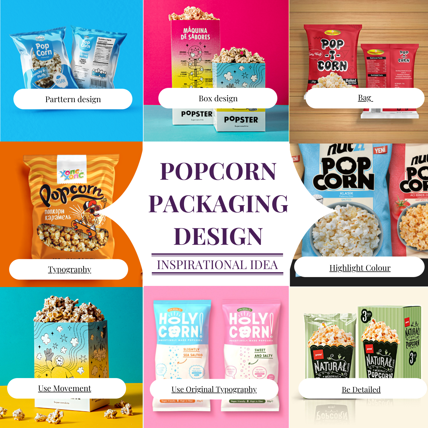 Popcorn Packaging Design - 79+ Ideas that Inspired Consumers
