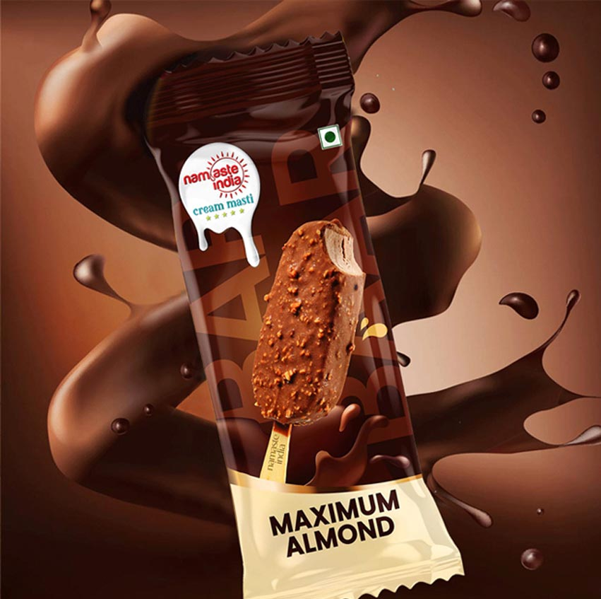 chocolate ice cream packaging design