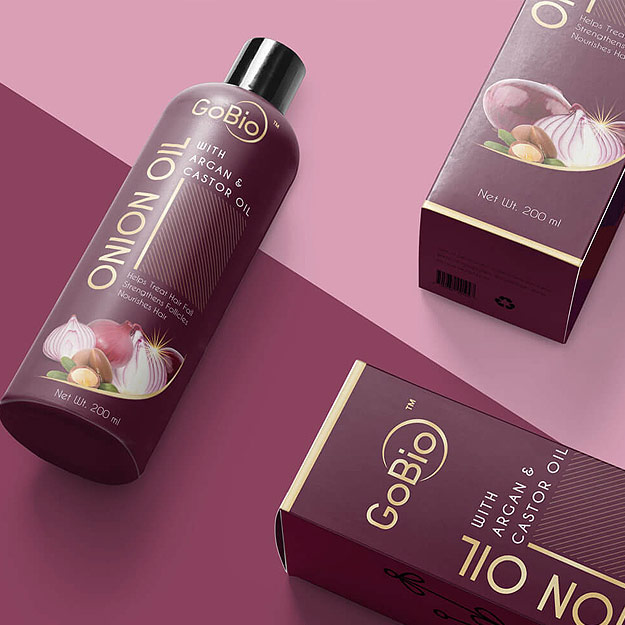 hair oil packaging creative