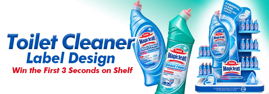 Toilet cleaner label